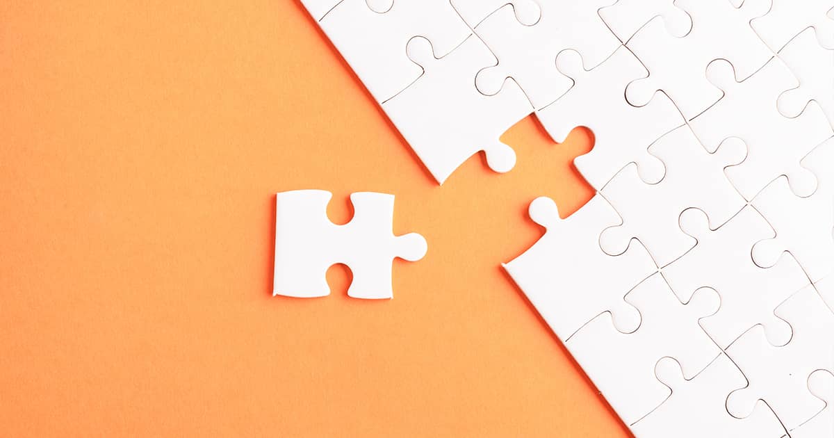 Last piece of a jigsaw puzzle